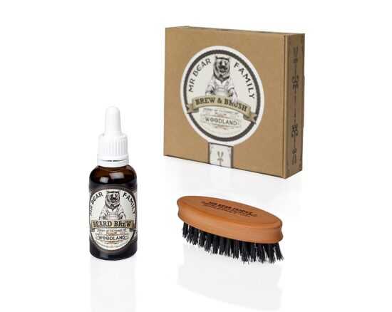 Mr. Bear Family Special Kit Brew and Brush - olej na bradu