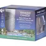 Yankee Candle Vonný difuzér stříbrný s náplní Peaceful Dreams pro klidný spánek 14 ml